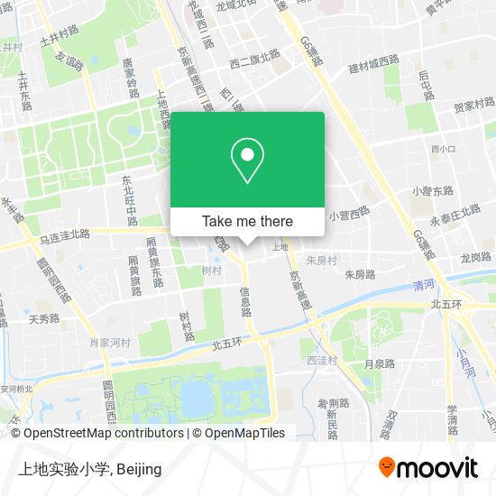 上地实验小学 map