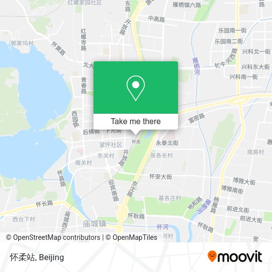 怀柔站 map