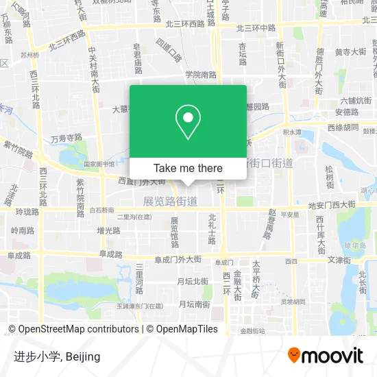 进步小学 map