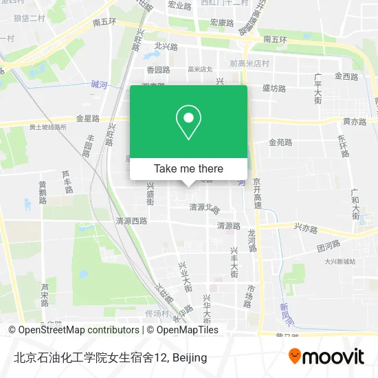 北京石油化工学院女生宿舍12 map
