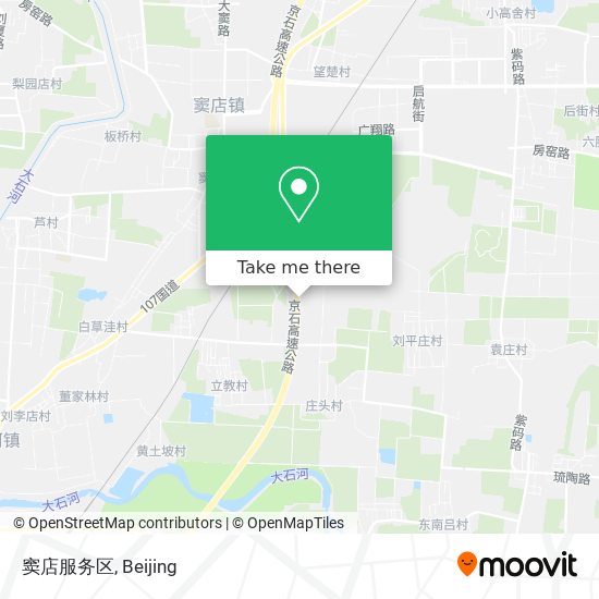 窦店服务区 map