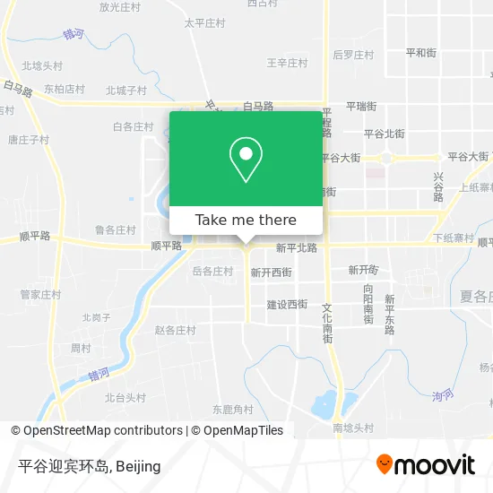 平谷迎宾环岛 map