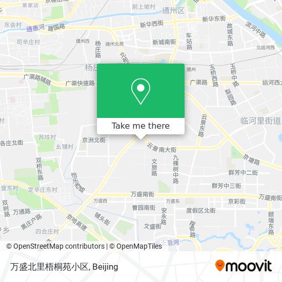 万盛北里梧桐苑小区 map