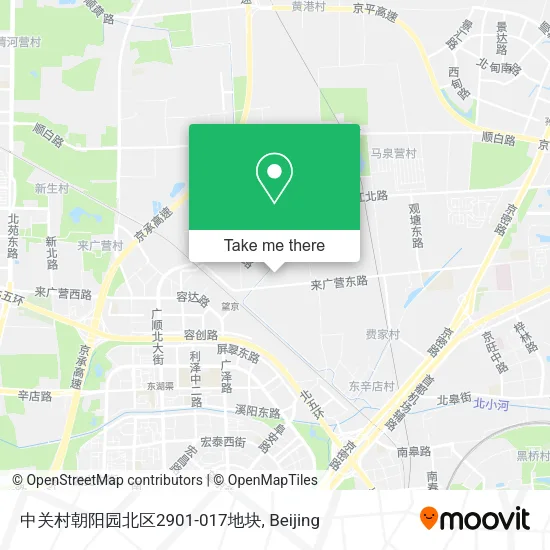 中关村朝阳园北区2901-017地块 map