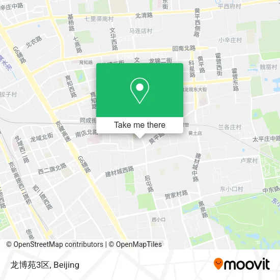 龙博苑3区 map