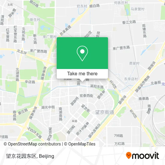 望京花园东区 map