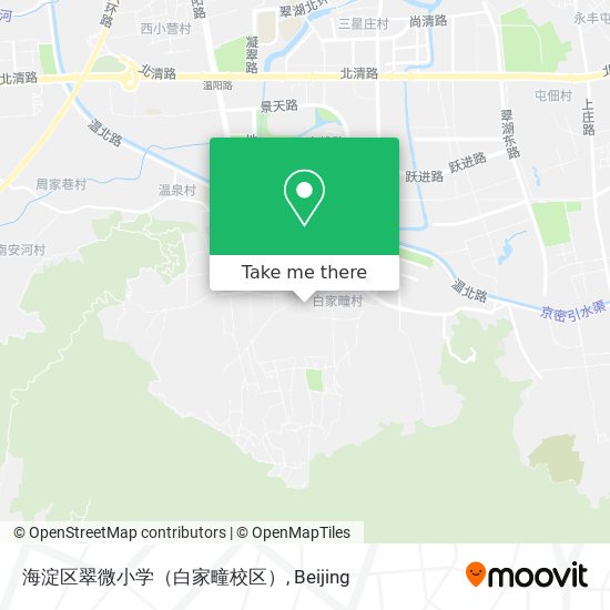 海淀区翠微小学（白家疃校区） map