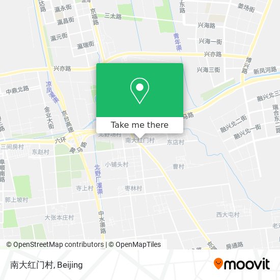 南大红门村 map