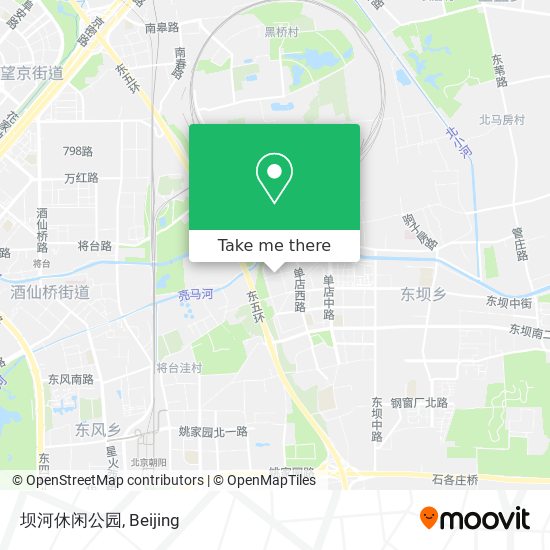 坝河休闲公园 map