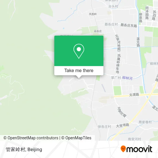 管家岭村 map