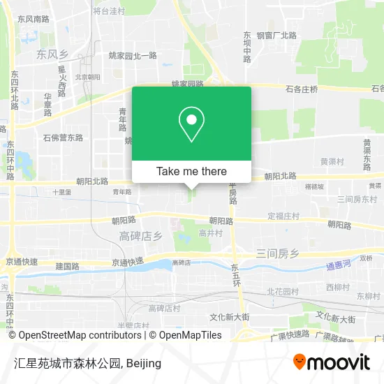 汇星苑城市森林公园 map