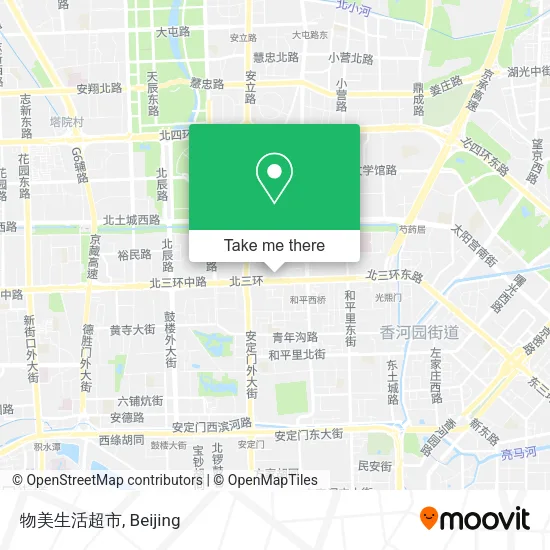 物美生活超市 map