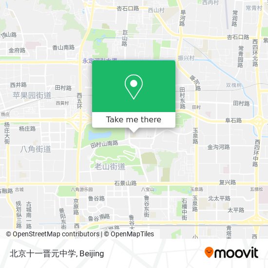 北京十一晋元中学 map