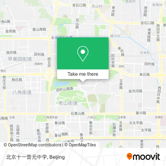 北京十一晋元中学 map