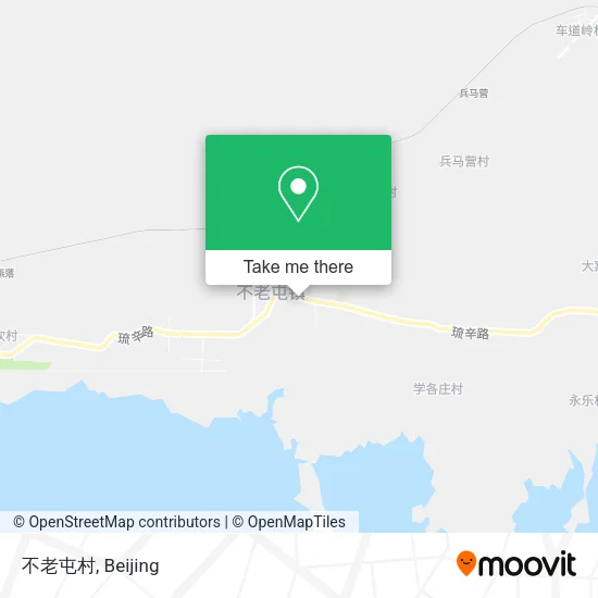 不老屯村 map