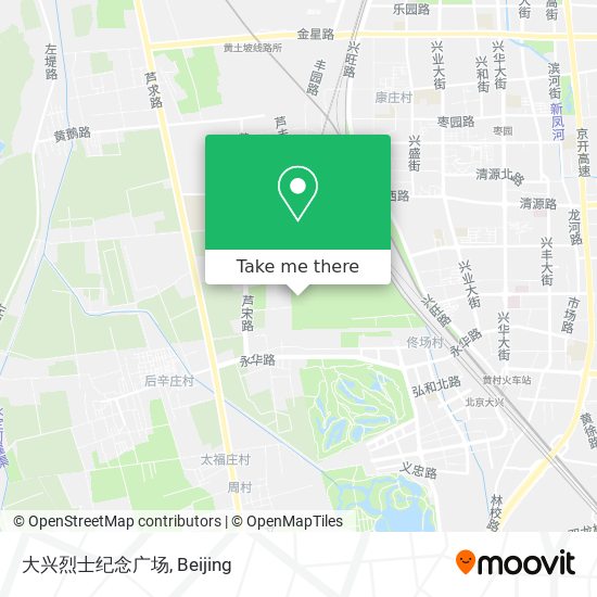 大兴烈士纪念广场 map