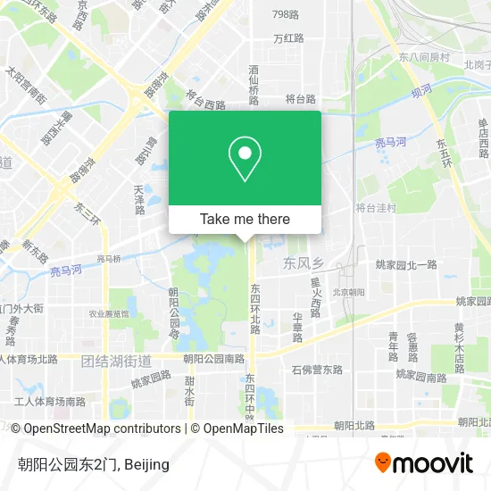 朝阳公园东2门 map
