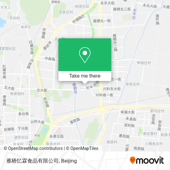 雁栖忆霖食品有限公司 map