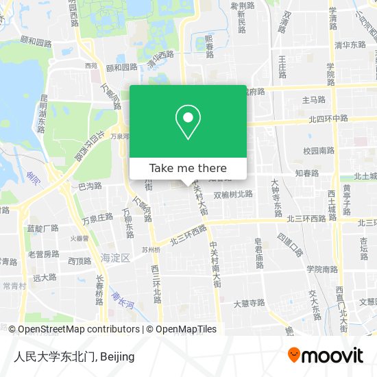 人民大学东北门 map