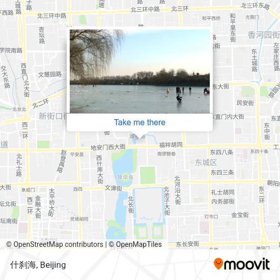 什刹海 map