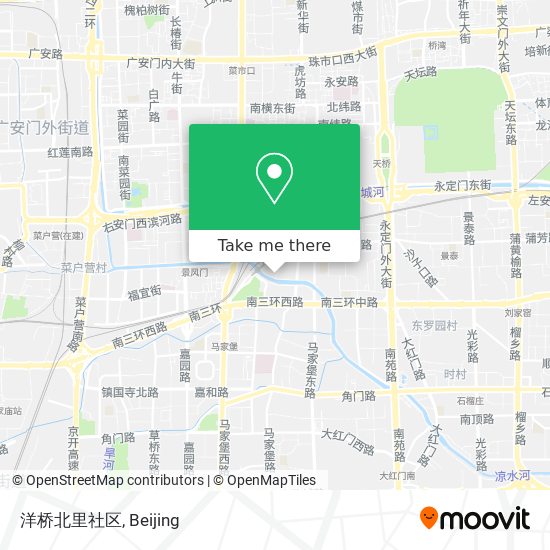 洋桥北里社区 map