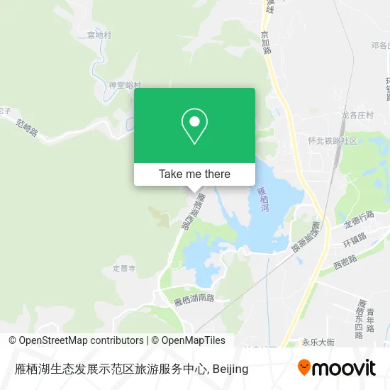 雁栖湖生态发展示范区旅游服务中心 map