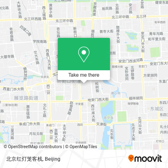 北京红灯笼客栈 map
