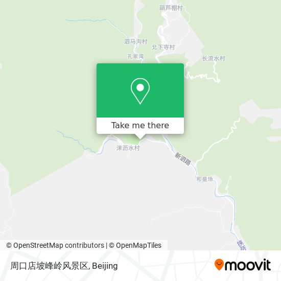 周口店坡峰岭风景区 map