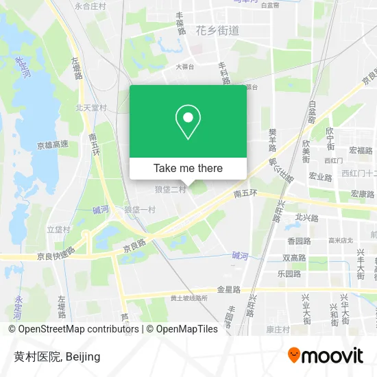 黄村医院 map