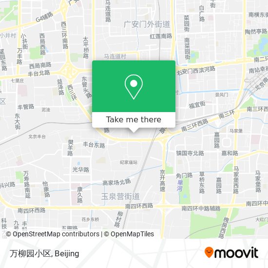 万柳园小区 map