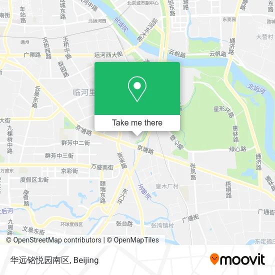 华远铭悦园南区 map