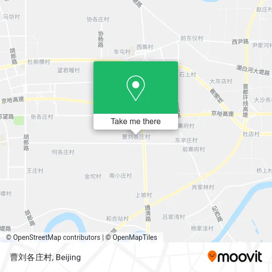 曹刘各庄村 map