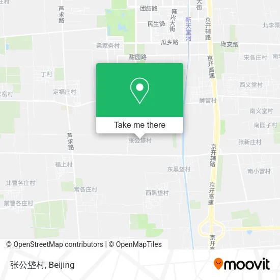 张公垡村 map