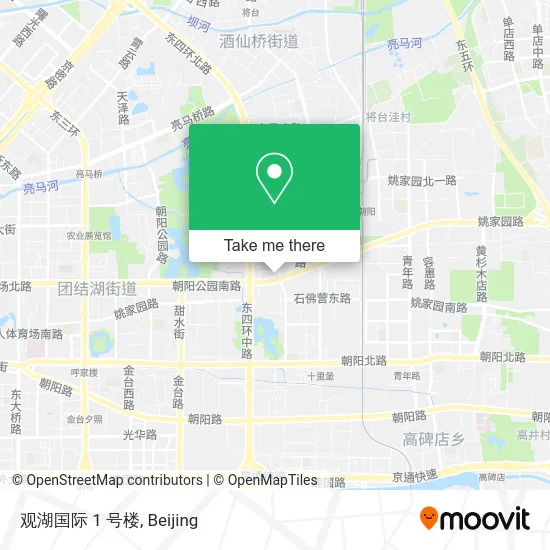 观湖国际 1 号楼 map