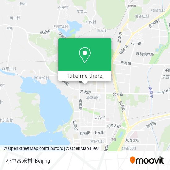 小中富乐村 map