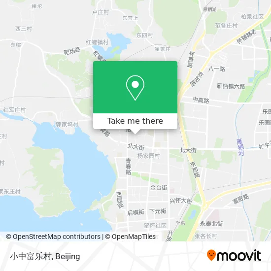 小中富乐村 map