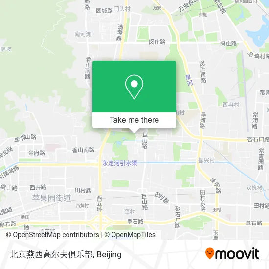 北京燕西高尔夫俱乐部 map