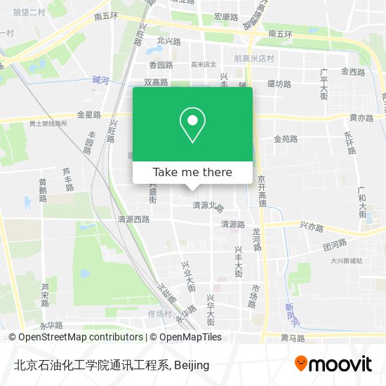 北京石油化工学院通讯工程系 map