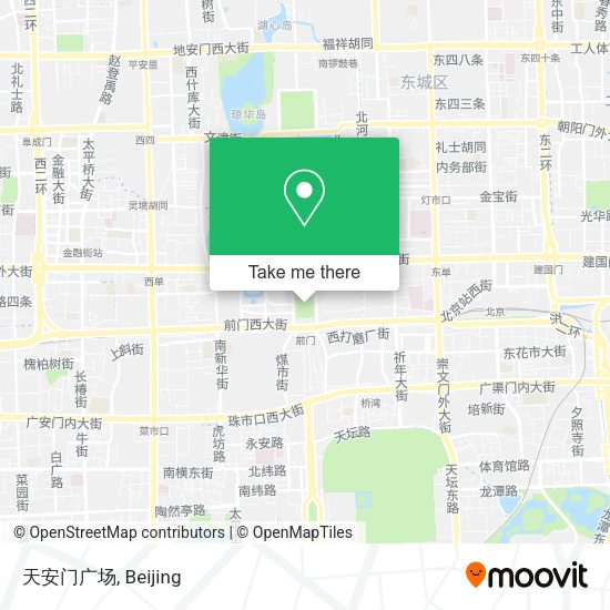 天安门广场 map