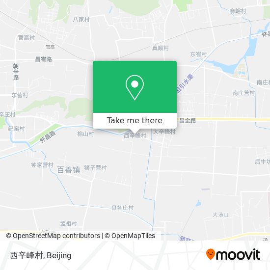 西辛峰村 map