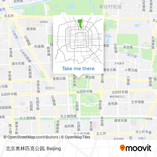北京奥林匹克公园 map