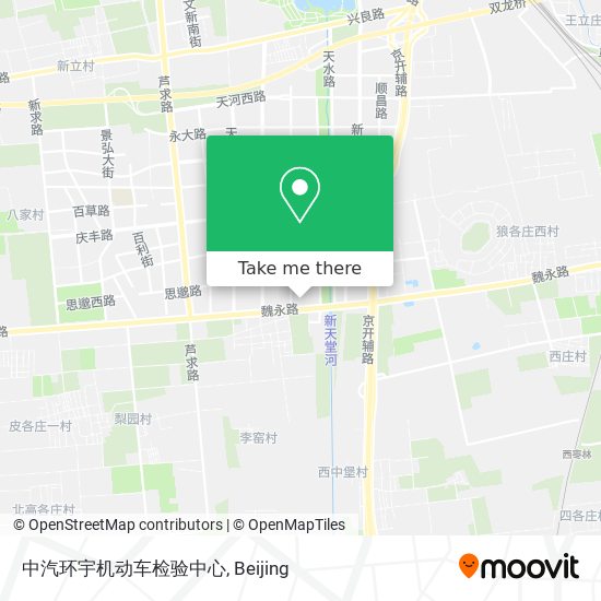 中汽环宇机动车检验中心 map