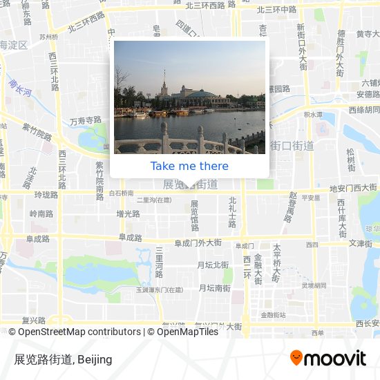 展览路街道 map