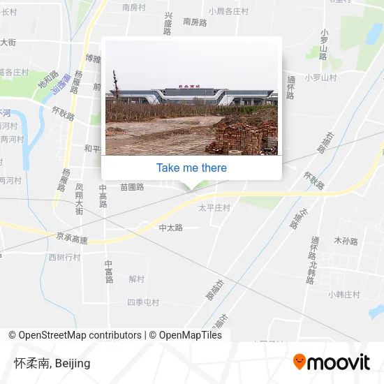 怀柔南 map