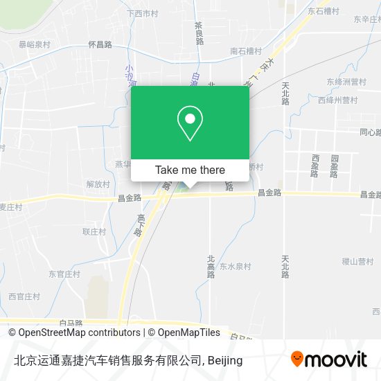 北京运通嘉捷汽车销售服务有限公司 map