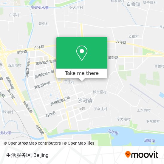 生活服务区 map