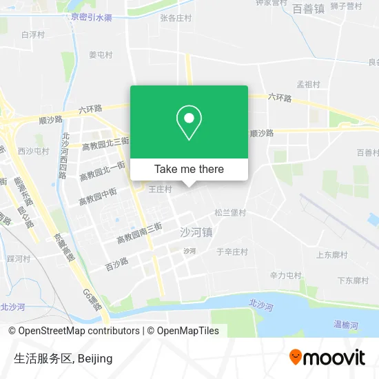 生活服务区 map