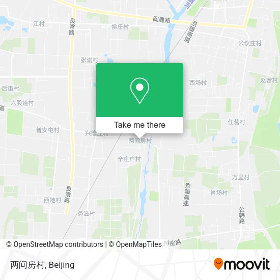 两间房村 map