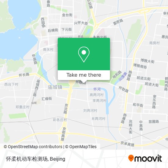 怀柔机动车检测场 map