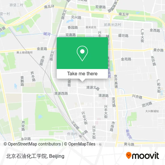 北京石油化工学院 map